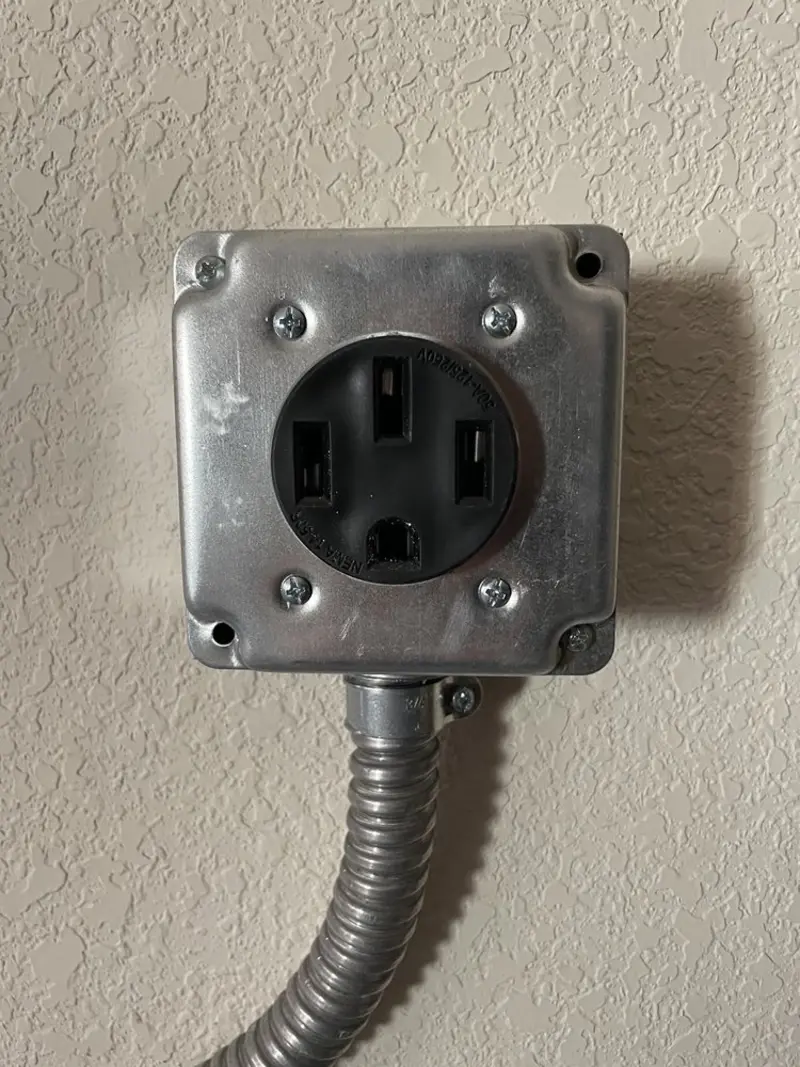 NEMA 14-50 outlet installed for Smart Home Electrical in Corbin